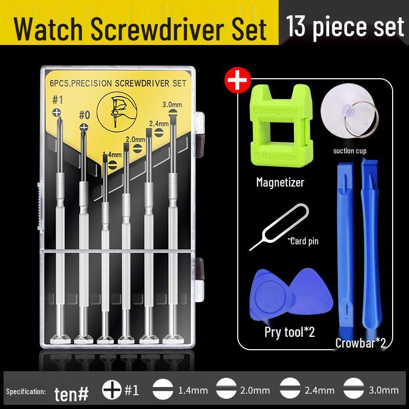 Eyeglass Repair Tool Set: Flathead, Phillips, Hex Key, Screws & Accessories