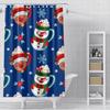 Heimdekoration Duschvorhänge Für Badezimmer Wasserdichtes Vorhangstoff Modern Nordischer Stil Wohnzimmer Frohe Weihnachten Winter