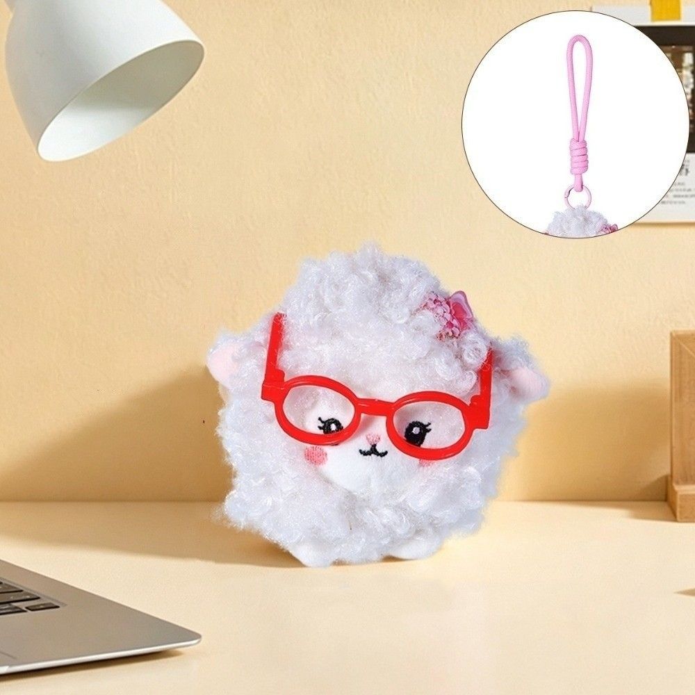 Hanging Charm Plush Sheep Keychain Ornaments Zodiac Goat Keychain  Keys Accessories