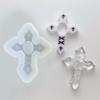 Quicksand Jewelry Pendant Mold Selectable Straped Crosses Shape Silicone Molds for Quicksand Crosses Pendants