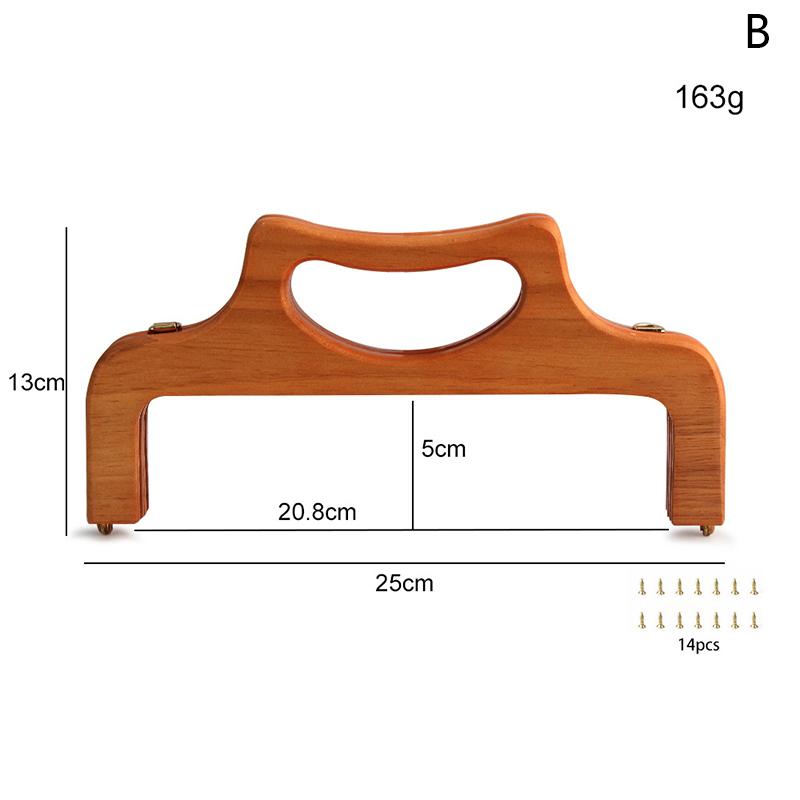 

Деревянная ручка для сумки, плетеная сумка, аксессуары для DIY, вязаная крючком сумка, соломенная сумка, арочная ручка, запасные части