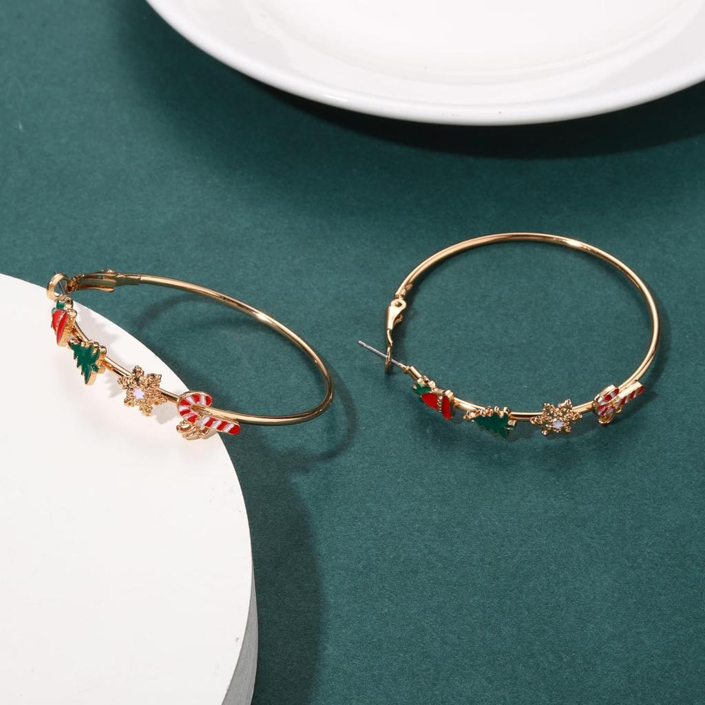 2PC Women's Fashion Christmas Earrings Jewelry Accessories Suitable for Date, Party, Festival Gifts