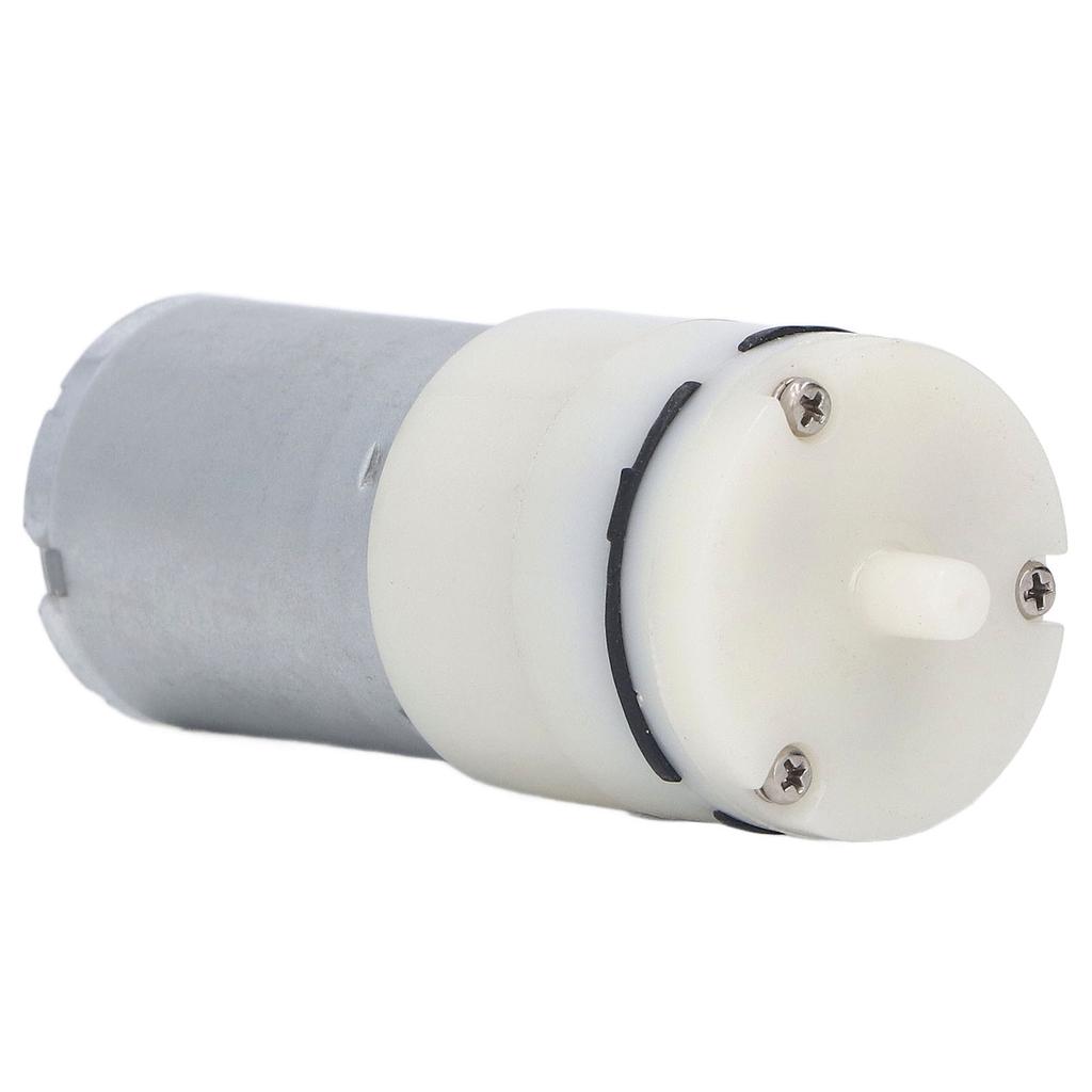 Mikro-Luftpumpe Elektrisch Pneumatisch Membran Vakuum Mechanische Übertragung 1 Anschluss 370 Weiß DC12V