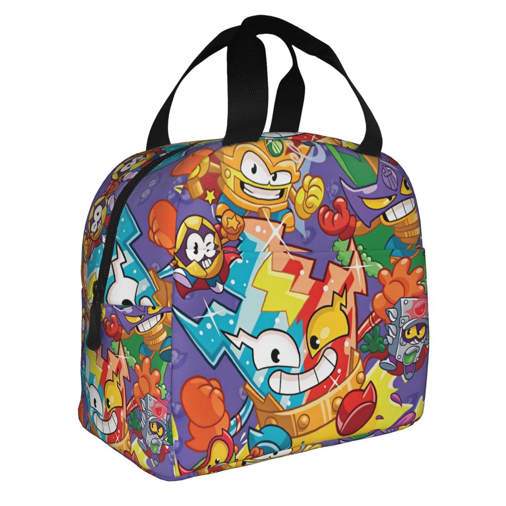 Custom S-Super Z-Zings Cartoon Insulated Lunch Bag for Women Leakproof Game Thermal Cooler Lunch Box Office Picnic Travel