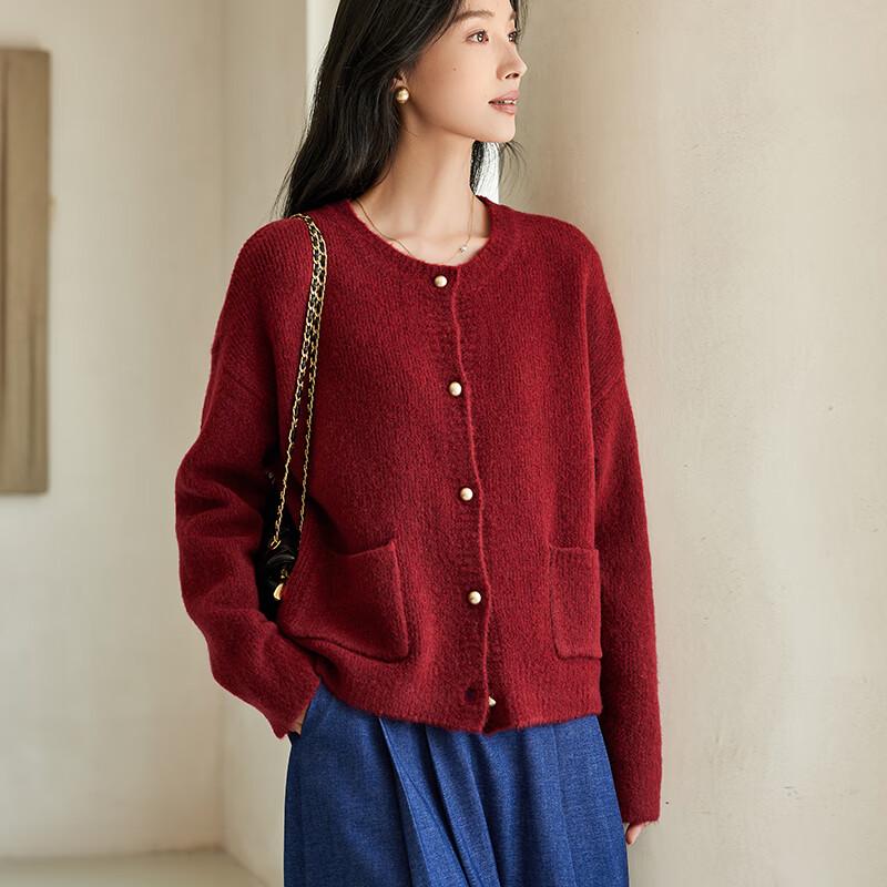 VICTORIA&VERA Damen Grobstrick Cardigan