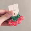 2PCS Fruit Quicksand BB Cartoon Clips Kids Hairpins Children Headwear Baby Clips Headdress Elastic Hair Bands Girls Accessories