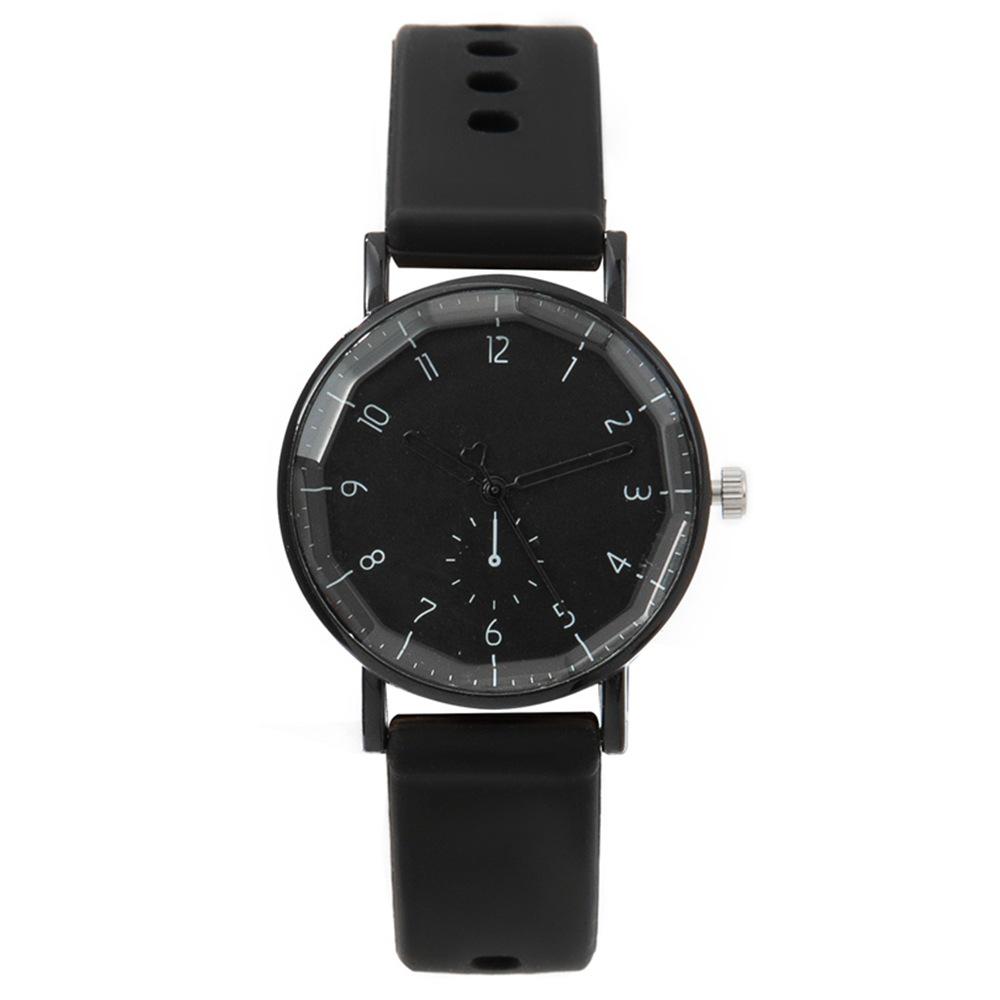 Trendy Women's Quartz Wristwatch with Silicone Strap - Stylish, Versatile, and Casual for Students
