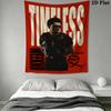 The Weeknd Wall Tapestry Aesthetic Wall Hanging Printed Fabric Blanket Decorative Tapestries for Bedroom Living Room Home Decor