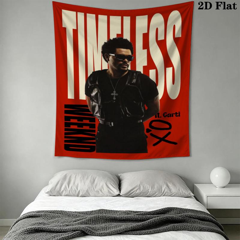The Weeknd Wall Tapestry Aesthetic Wall Hanging Printed Fabric Blanket Decorative Tapestries for Bedroom Living Room Home Decor