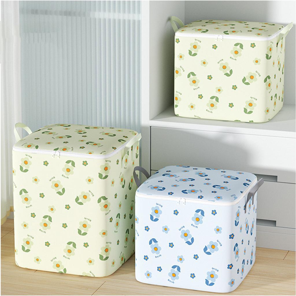 Dustproof Large Capacity Storage Bag Quilt & Clothes Organizer With Zipper And Handles For Closet Foldable Clothes Storage Bag Quilt Organize Cases