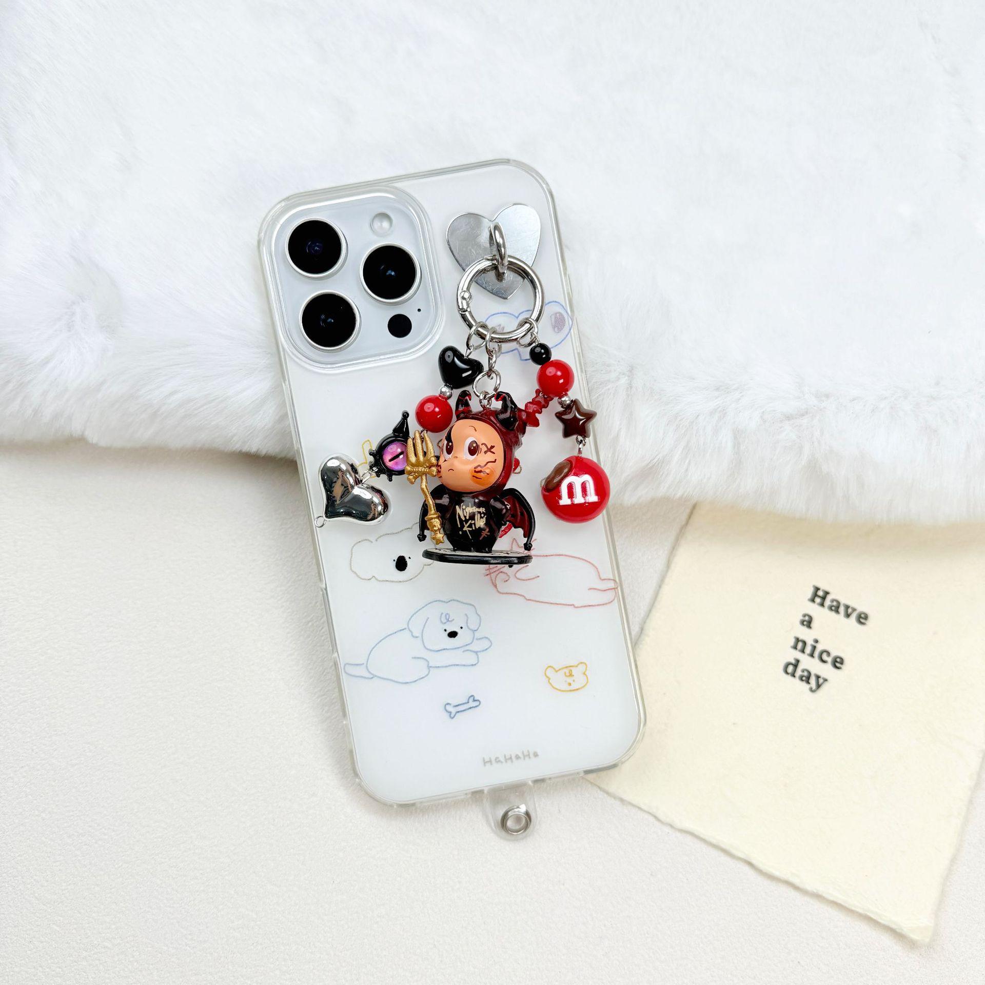 Custom Little Devil Keychain Pendant - DIY Phone Charm & Backpack Accessory