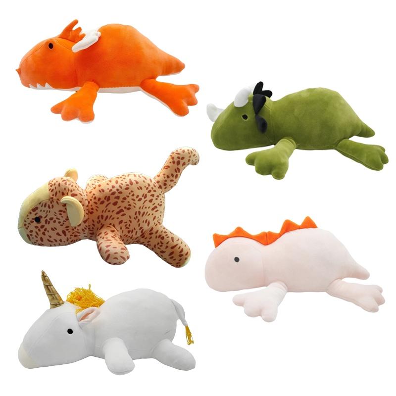 Weighted Dinosaur Plush Toy Doll Anak Patung Pillow For Kids Room Decor