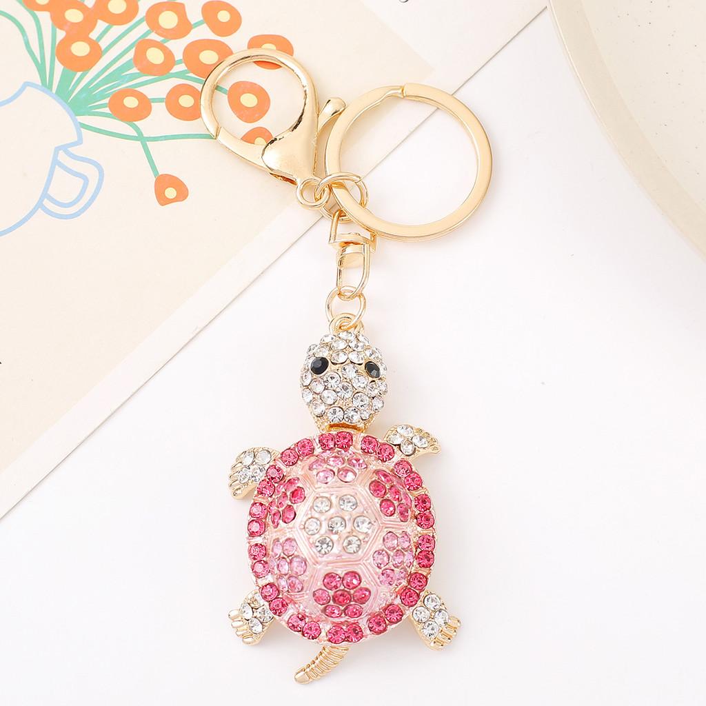 Colorful Alloy Turtle Keychain Animal Pendant Backpack Decoration Kids Gift