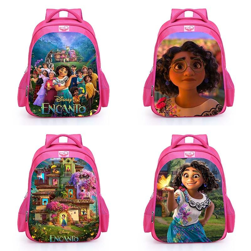 Encanto Mirabel Girls Backpack School Bag Bookbag Rucksack Shoulder Bag Kid Gift
