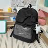 Schoolbag Cool wind Soft fog Low saturation Sea salt Blue bow schoolbag Female primary school students commute to class Light pain Backpack