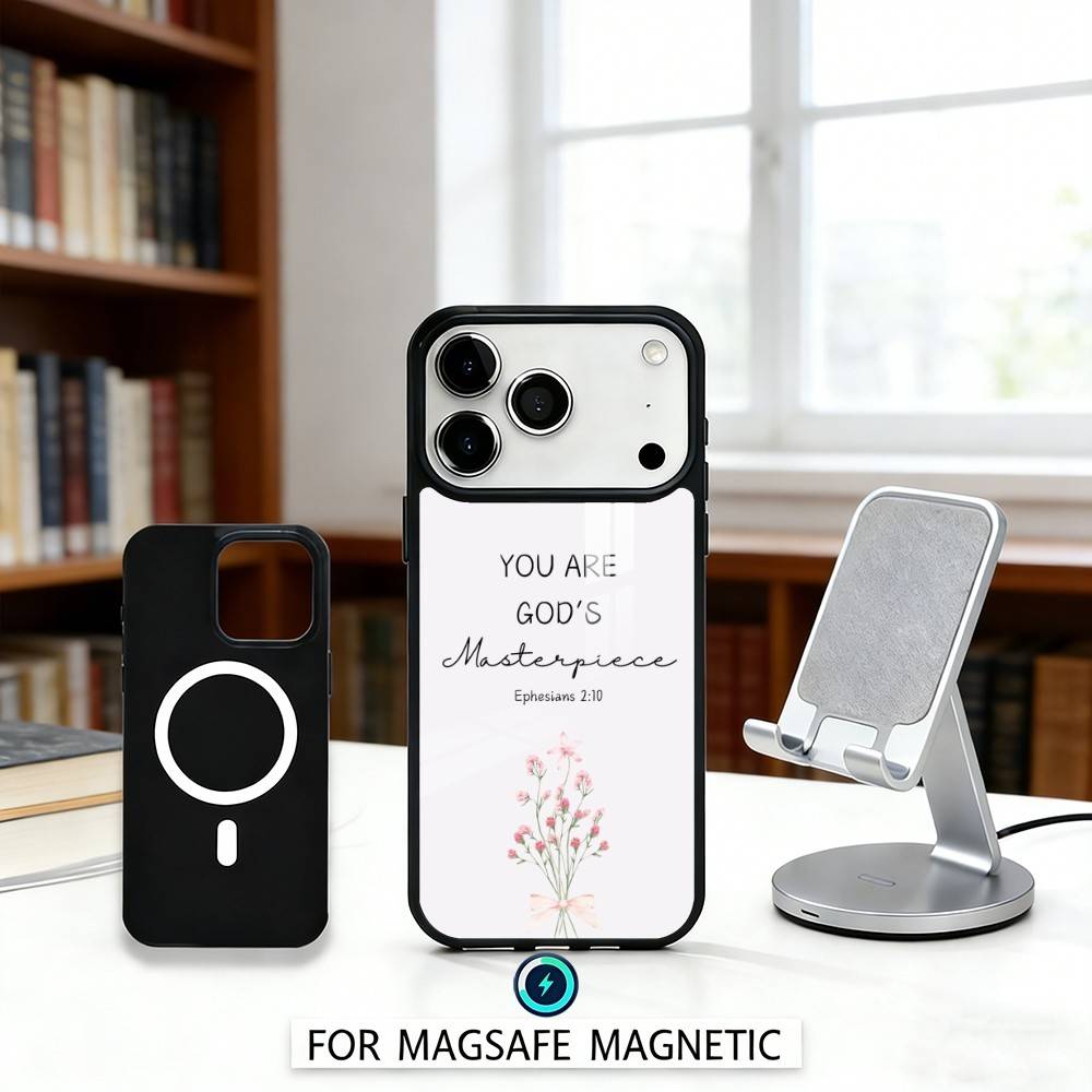 J-Jesus B-Bible Verse Phone Case For iPhone17,16,15,14,13,12,Pro,Max,Magnetic For Magsafe Wireless Charging