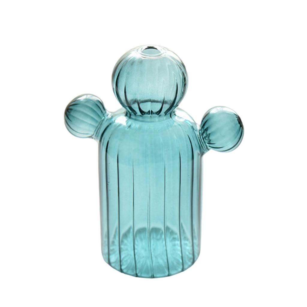 Cactus Glass Vase Hydroponic Plant Flowerpot Livingrooms Decorations Aromatherapy Bottle Flower Arrangement Home Decors
