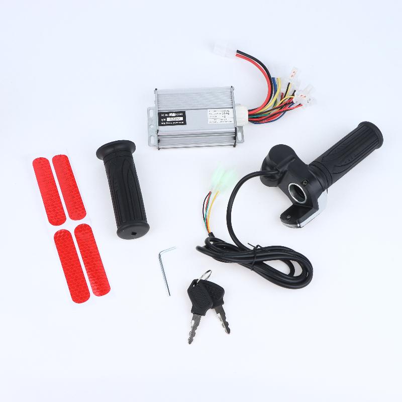 1 Set Diy Accessory 36V 1000W Brush E-Bike Controller And Multifunction Thumb Throttle Grip With Lock Electric Quantity Display