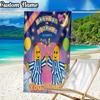 Custom Name Bananas Pyjamas Beach Towel - Soft, Ultra-Absorbent Microfiber, Lightweight, Perfect for Beach, Parties, Travel, Camping