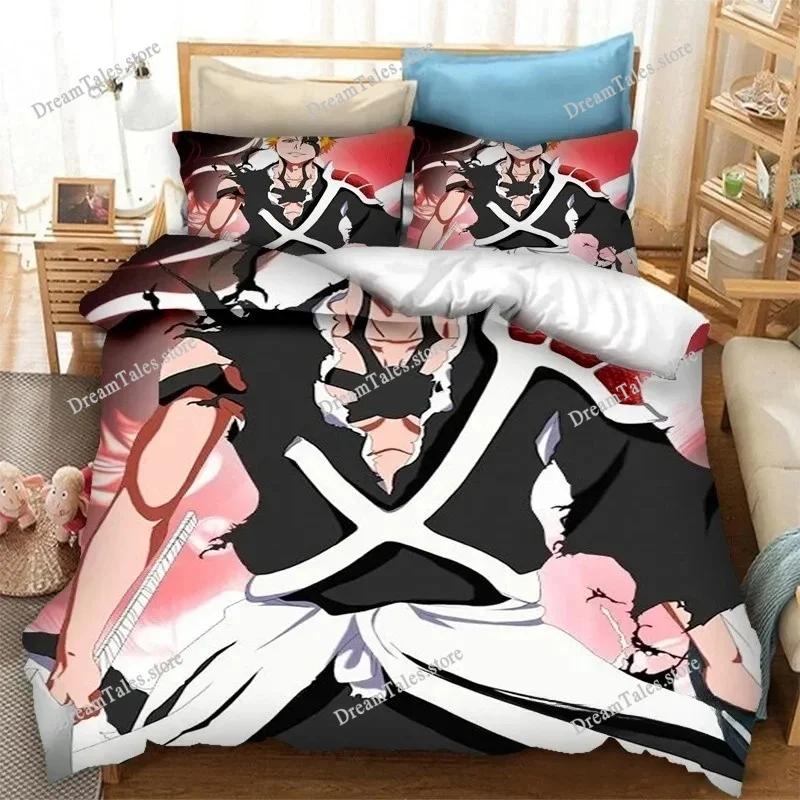 Bleach Thousand-Year Blood War Beddengoed Set Cartoon Anime Set Volwassen Kind Slaapkamer Dekbedovertrek Sets 3D Print Anime Luxe Cadeau741
