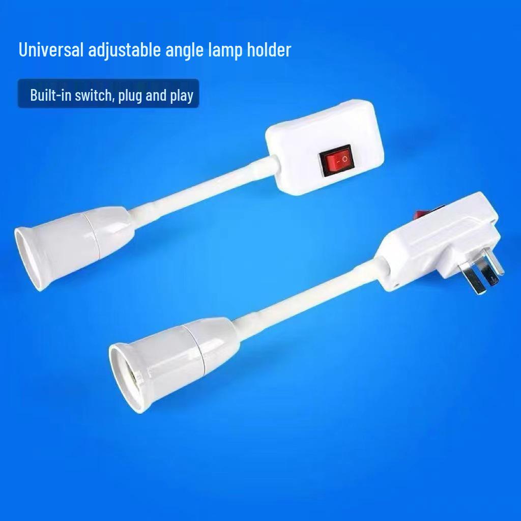 E27 Universal Flexible Extension LED Lamp Holder Converter
