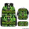Luxury Popular Funny Novelty zoonomaly 3D Printed 3pcs/Set pupil School Bags Laptop Daypack Backpack Lunch bag Pencil Case