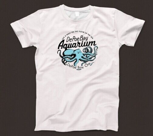 Аквариум Депо Бэй Футболка 882 Орегон Тихоокеанское шоссе 101 Осьминог Акула Скат 3XL