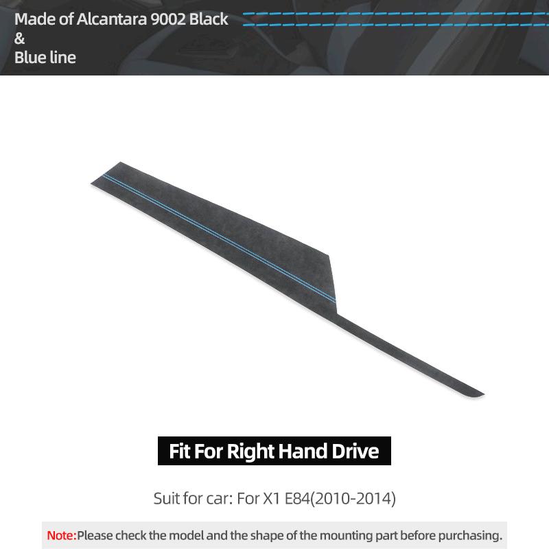For BMW X1 E84 Made of Alcantara Dashboard Panel trument Trims Strips Performance Stickers Car Interior Tuning Accessories