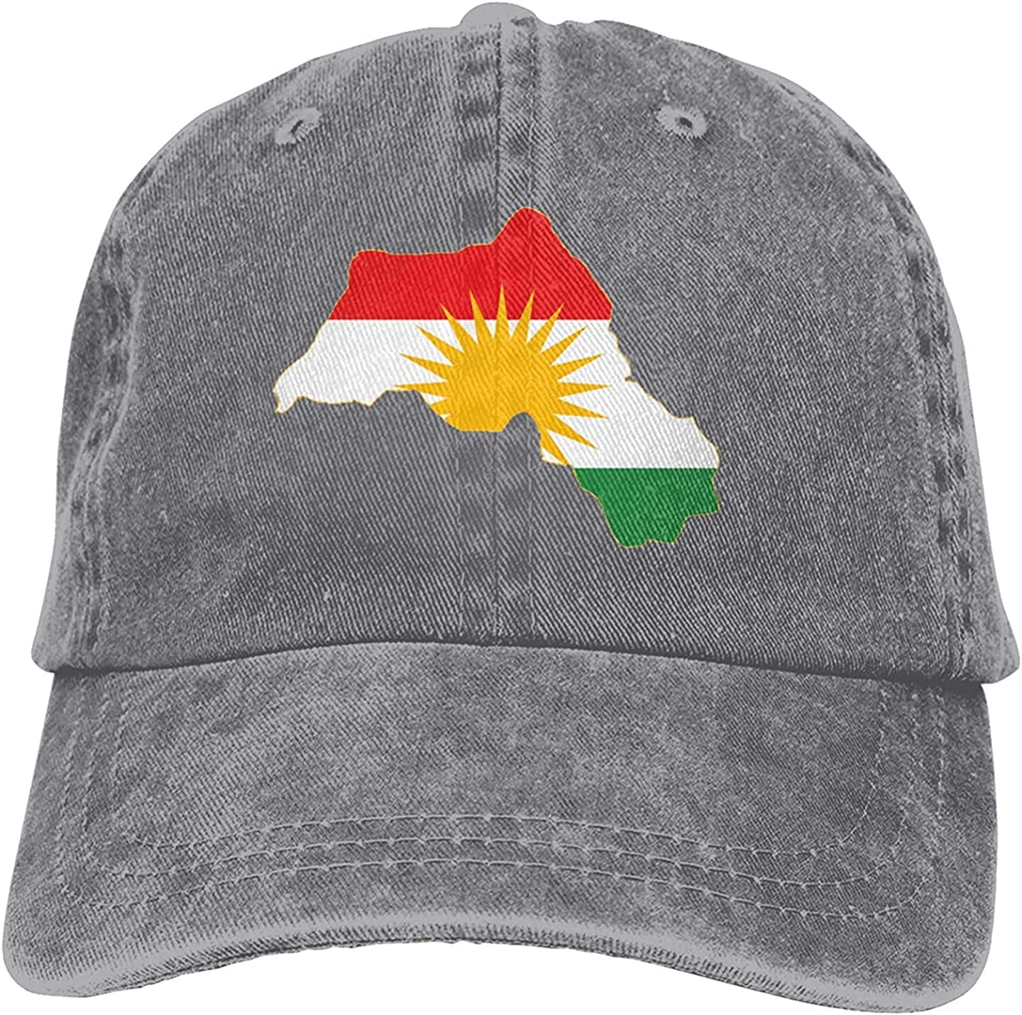 

Флаг Курдистана Карта Унисекс Повседневная шляпа для папы Хлопковая регулируемая бейсболка One Size