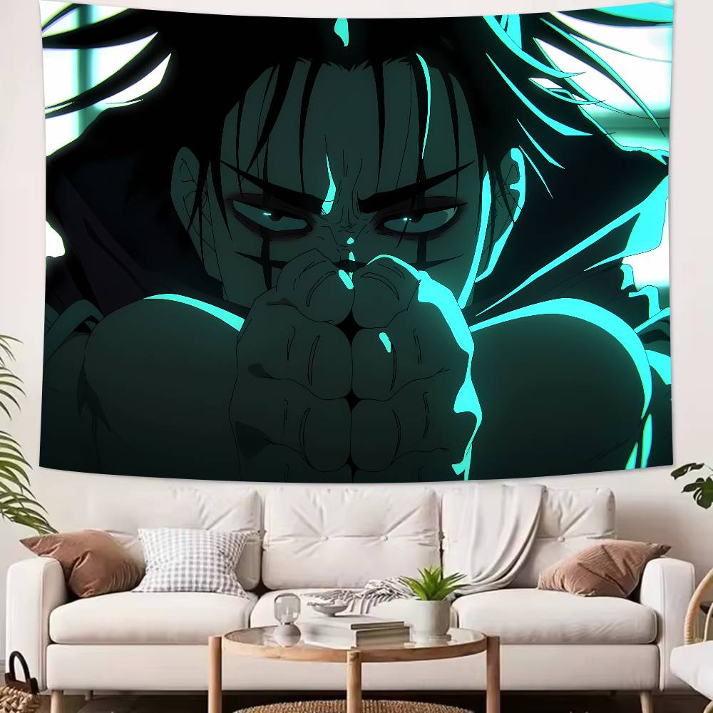 Cool Hot JJujutsuS KKaisen Tapestry Decoration Bedroom Dormitory Background Cloth Holiday Home Party Living Room Club Tapestry
