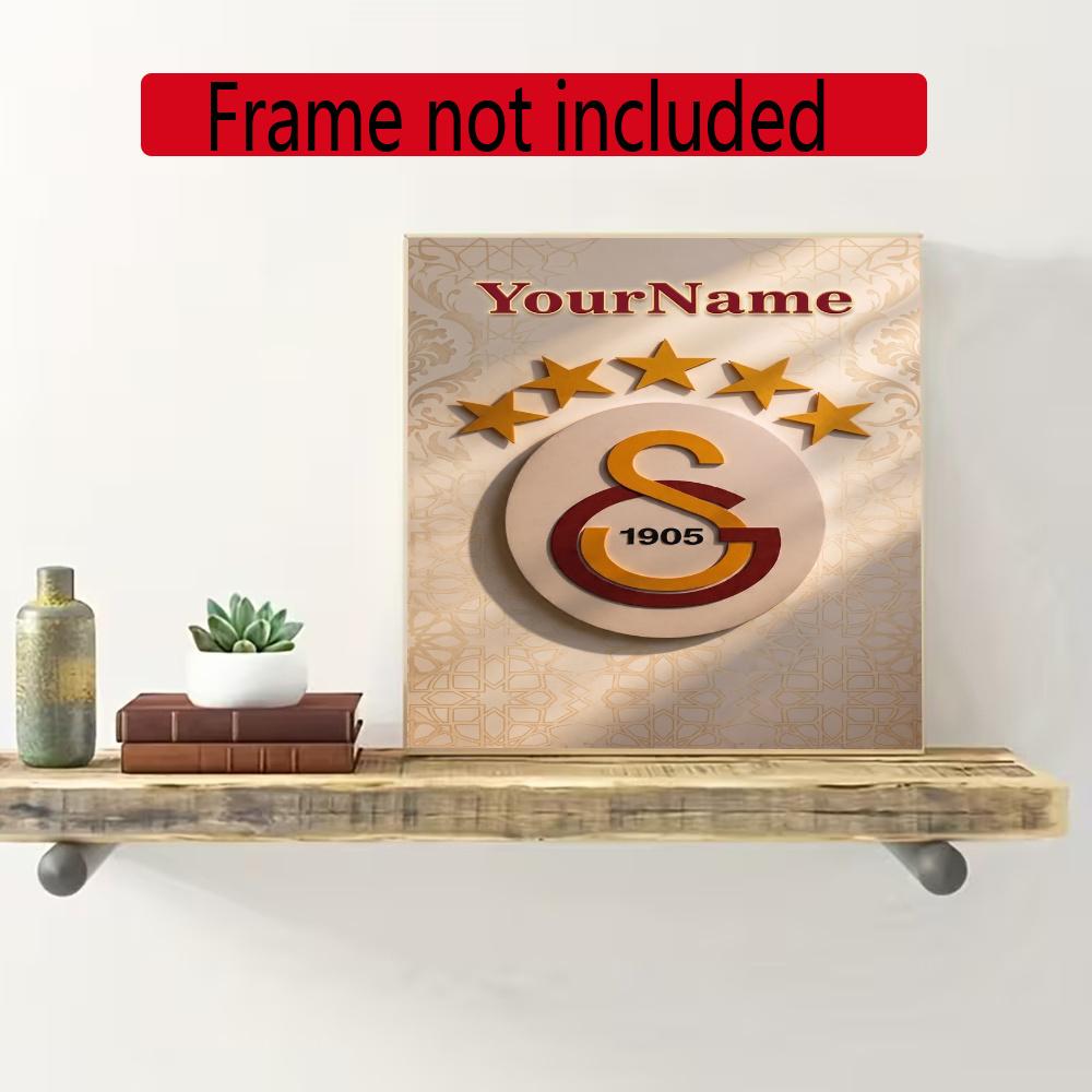 Galatasaray Personalized Name Round Diamond Painting Kit Diamond Embroidery Painting Rhinestones Mosaic Frameless Handwork Decoration Arts