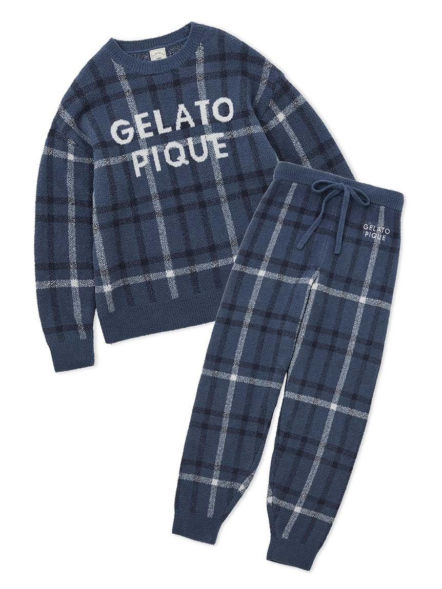 

Gelato Pique HOMME Checkered Pullover and Pants Set Exclusive Men s (PMNT245188, NVY) - E-commerce