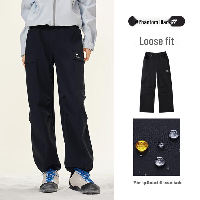 Camel Unisex Fleece-Lined Softshell Cargo Pants