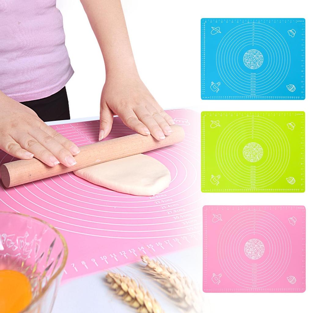 Food Silicone Mat Fondant Place Mat Kneading Dough Mat Rolling Dough With Scale Software Chopping Board Table Tool