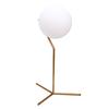 Globe Table Lamp Aluminum Minimalist Modern LED Table Lamp with Glass Shade for Dorm Living Room Bedroom