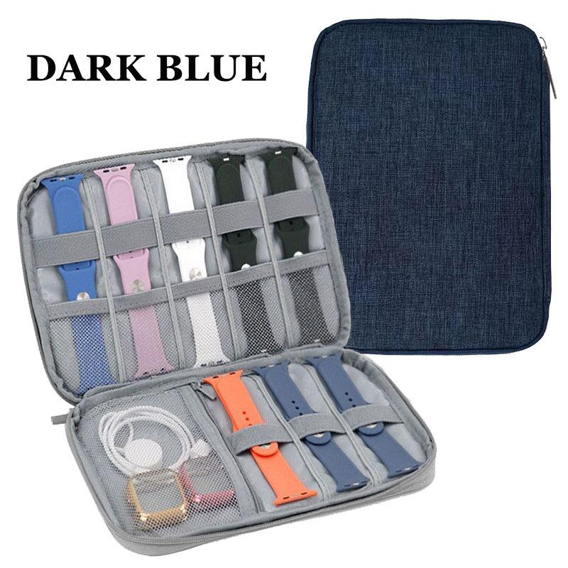 

Electronics Organizer Bags Waterproof Carrying Pouch Travel Bag Organizer Storage Bag for Apple Watch Strap Accessories