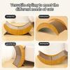 Moon Shape Wear-resistant, Non-dissipative Corrugated Cardboard Cat Scratch Board, Cat Nest, Cat Sofa, Multi-function Cat Toys
