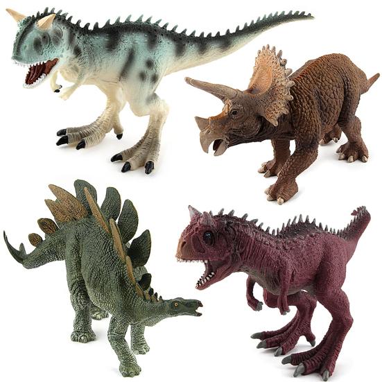 Simulation Plastic Cement Stegosaurus Carnotaurus Dinosaur Model Toy Children Gift for Decoration