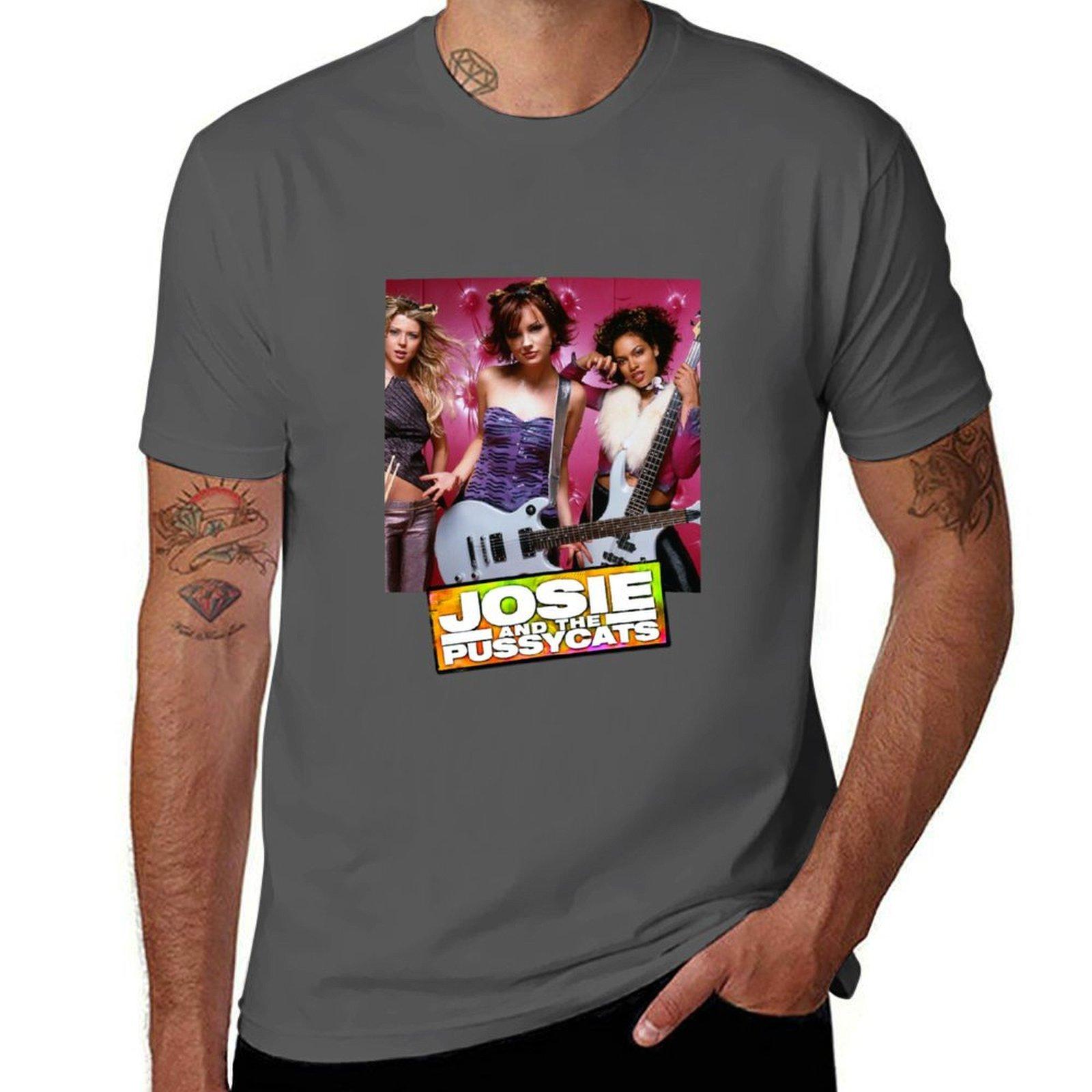 

Josie And The Pussycats TShirt All Match Basic Short Sleeve Top 4XL