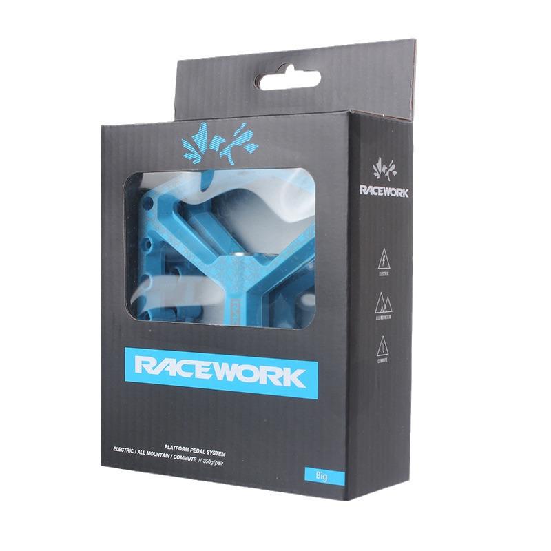 RACEWORK Nylon Brede Platform Fietspedalen voor Mountain- & Racefietsen