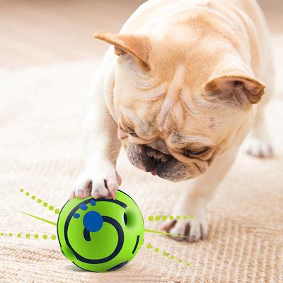 Silly Smile Dog Sound Ball: Teething & Bite-Resistant Self-Play Toy