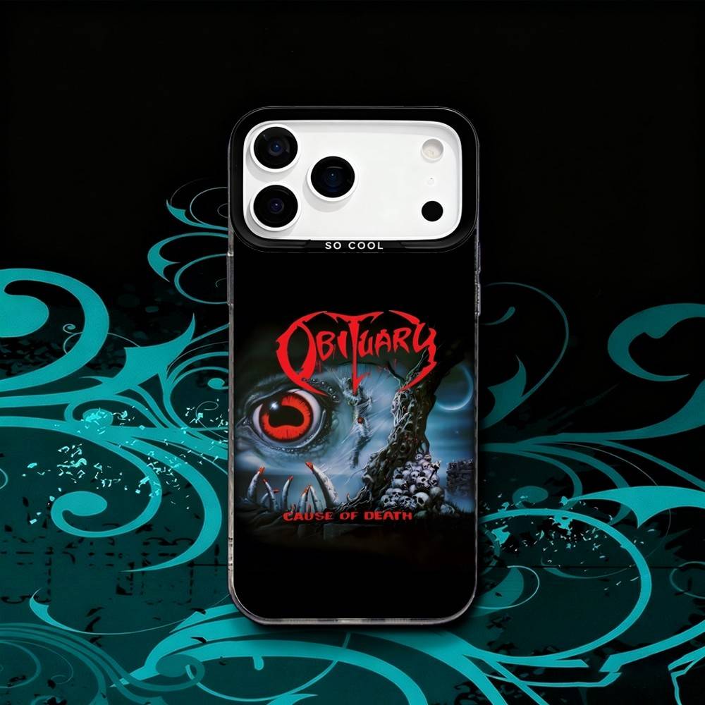 

O-Obituary Heavy Metal Band Phone Case For iPhone 17,16,15,14,13,12,X,8,Pro,Max,Plus,SE4,Air,Mini Black Matte Durable Hard iPhone17pro
