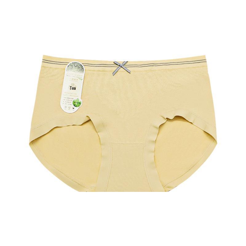 Women's Breathable Cotton Seamless Mid-Waist Briefs