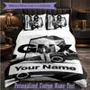 Personalized 3Pcs Bedding SetKendrick Lamar Custom Text Duvet Cover Pillowcase Set Bedroom Gift