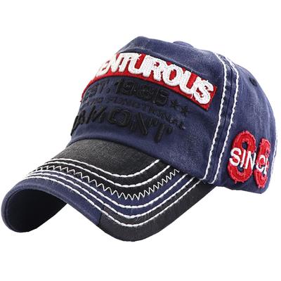 Cap Hat English Logo UV Protection Casual Cold Protection Running CAP584 [Buzz Selection] Men's Women's (Navy)