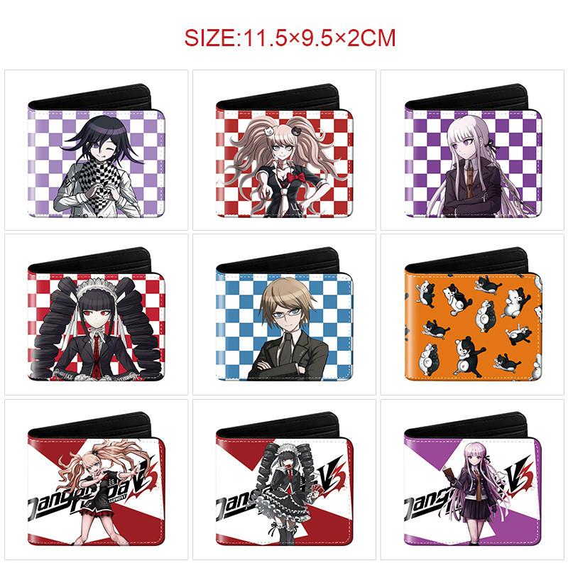 Danganronpa Anime Foldable Leather Wallet Short Purse