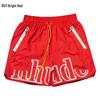 Auf Lager RHUDE Letter Print Lässige Colorblock Lockere Strandshorts