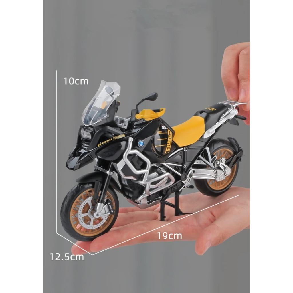 1/12 BMW R1250GS Alloy Racing Motorcycle Model Diecast Metal Toy Street Sports Motorcycle Model Simulation Collection Kids Gifts