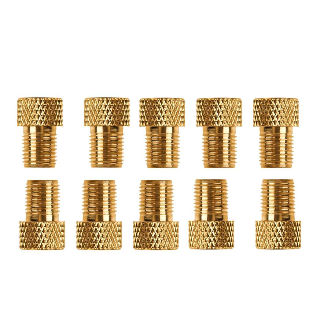 Presta To Schrader Valve Adapter Brass Tire Valve Converter for Bike Pump Connection 2 To 20 Pcs