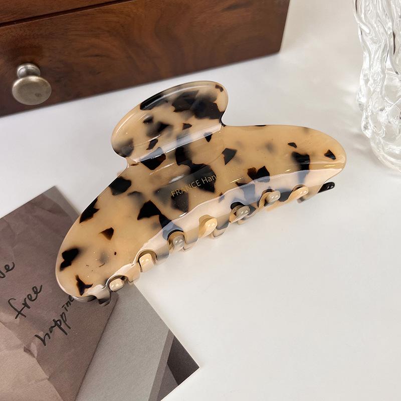 Neue Retro Hochwertige Acetat Haarspange Große Haarspangen für Frauen Elegante Haarnadeln Haarklammer Damen Leopard Haarspangen Kopfschmuck